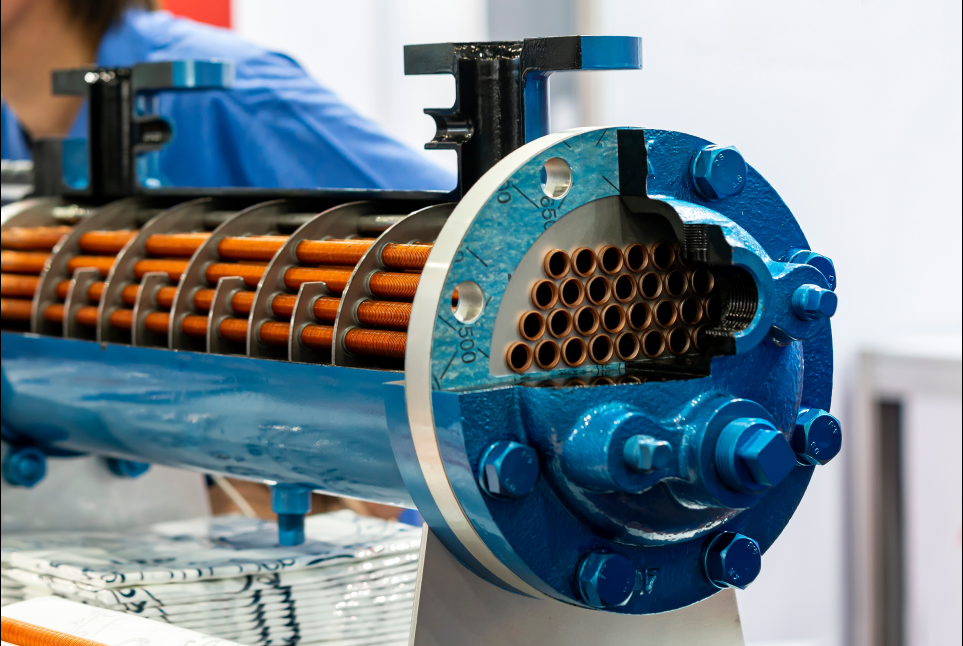 Figure 1: Heat exchangers are central in modern industry, serving as essential components in chemical processing, energy production, automotive systems, and HVAC applications. Source: Surasak/Adobe Stock