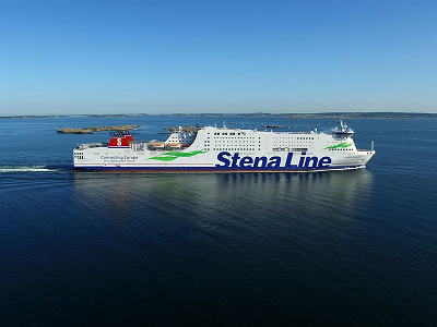 The ferry has operated with a Wärtsilä engine burning methanol fuel for five years. Source: Stena 