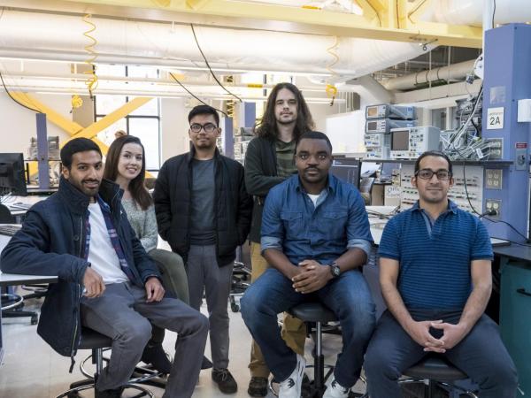 The six CU Boulder electrical and computer engineering students who make up the Volt Vision team. Source: CU Boulder