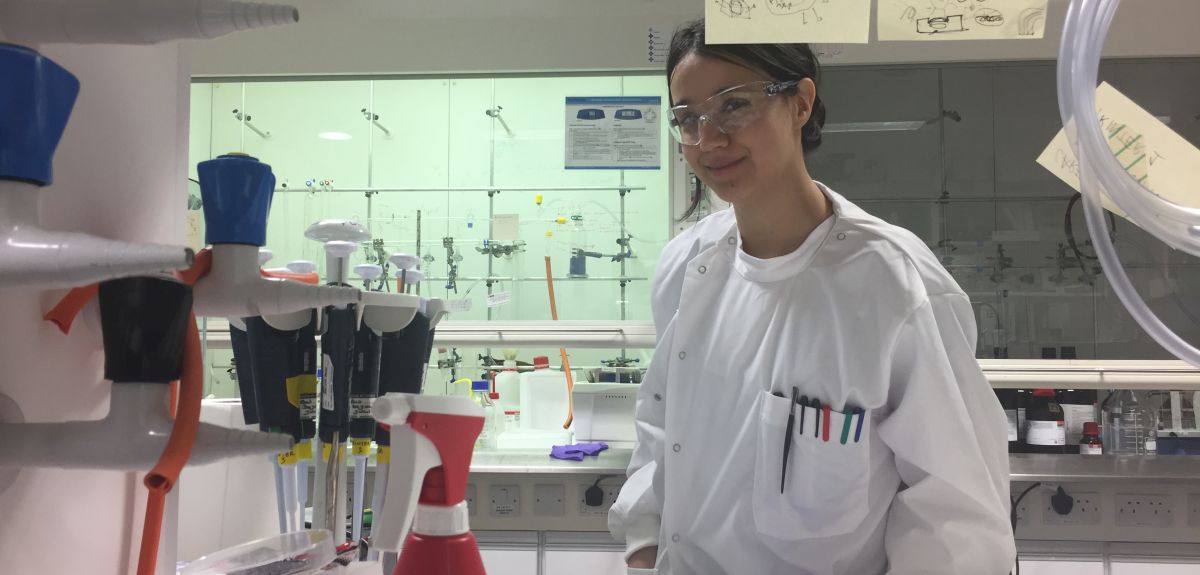 Vanessa Restrepo-Schild in her lab at the University of  Oxford. Credit University of Oxford