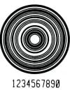 Woodland's original concept for the bar code used concentric circles, which he anticipated would be easier to scan regardless of orientation. Credit: UPC History – ID History Museum