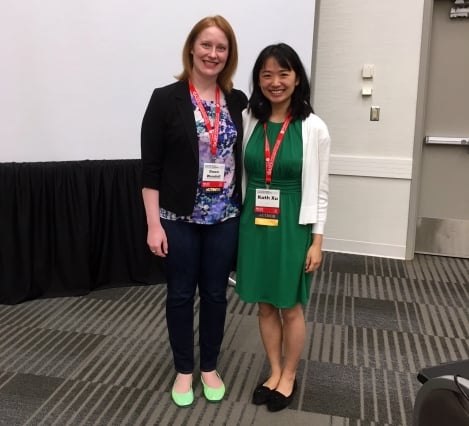 Dawn Wendell and Kath Xu presented their findings on closing the gender gap in engineering at the 2017 ASEE Annual Conference. Image credit: Kath Xu.