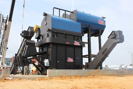 A 1,600-hp boiler will support Prestage Farm&rsquo;s turkey operations. Image credit: Hurst Boiler. 	