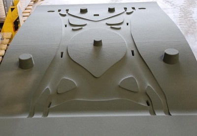 Figure 1: Example of a binder jet printed sand mold. Source: Altair Engineering