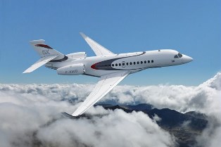 Dassault Aviation debuts its Falcon 5X. Image source: dassault-aviation