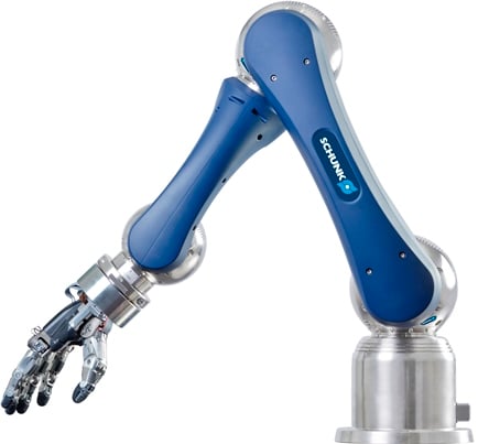 With electronics integrated into the wrist, the fingers can mimic nearly all human hand motions. Source: Schunk Inc.