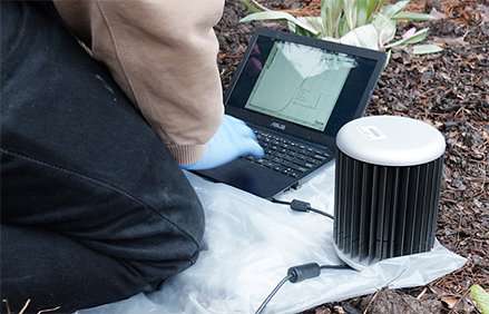 This simple on-site equipment uses a polymerase chain reaction technique to let farmers do cheap, fast and accurate on-site soil testing for crop-damaging pathogens. Source: Washington State University 