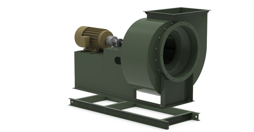 Figure 11: Fans utilize a driver that rotates a wheel via various connections that move airflow as efficiently as possible. Source: The New York Blower Company