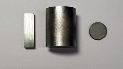 Shown in pellet form, purified tin selenide delivers excellent thermoelectric performance. Source: Northwestern University