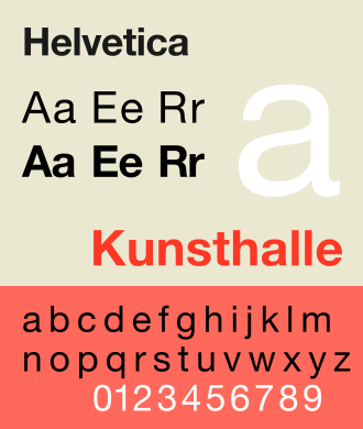 Samples of Helvetica fonts. Source: Wikipedia