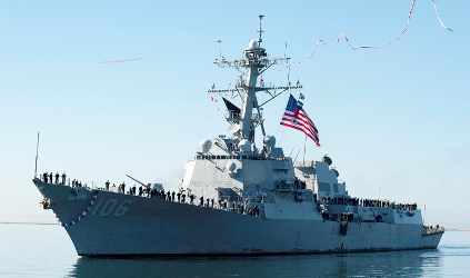 The USS Stockdale is among first Navy warships to operate on the biofuel mix. Image credit: U.S. Navy.