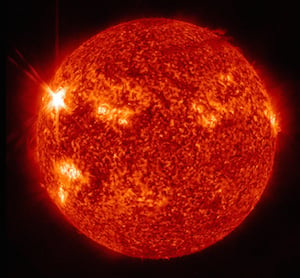 Solar storms can disrupt radar and radio communications. Image credit: NASA.