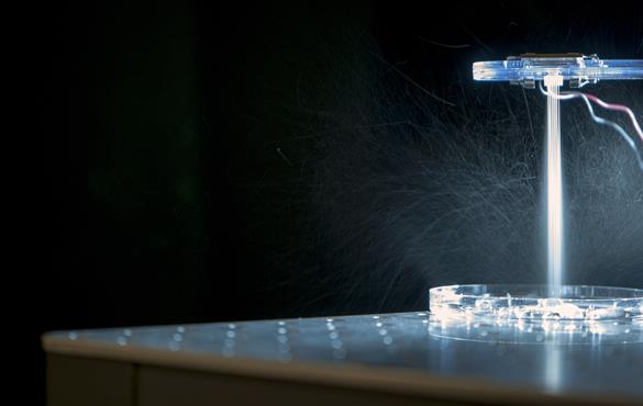 Acoustic shear poration (ASP) device. Source: J. Mark Meacham, Washington University in St. Louis 
