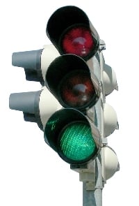 Drivers are informed as to how many seconds remain until a traffic signal changes to green. Image credit: Pixabay.