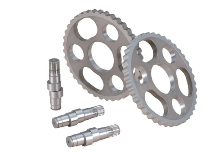 Figure 3. The cycloidal discs and unique camshafts maximize torque output of this reducer in a small area. Source: Pelonis Technologies