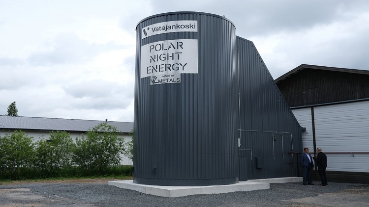 The world's first commercial sand battery system is now in operation in western Finland. Source: Polar Night Energy