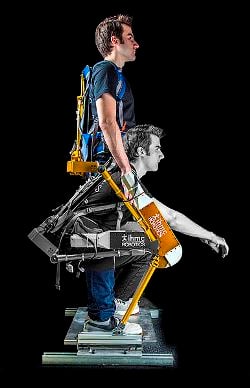 Engineering challenges include the power supply to drive an exoskeleton. Image source: Wikimedia
