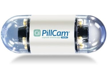 Swallowable camera pill enabled by ultra-thin copper and fine-line flex circuitry.  Image source: Associated  Press.