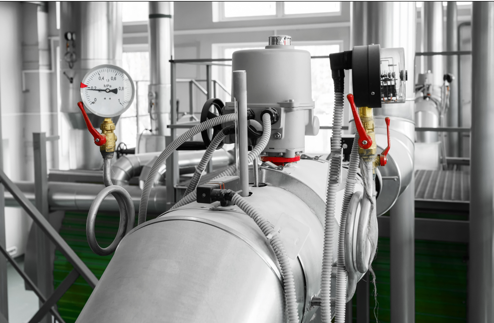 Figure 1. Metering and control system with thermocouples for a gas boiler. Source: Aliaksei/Adobe Stock