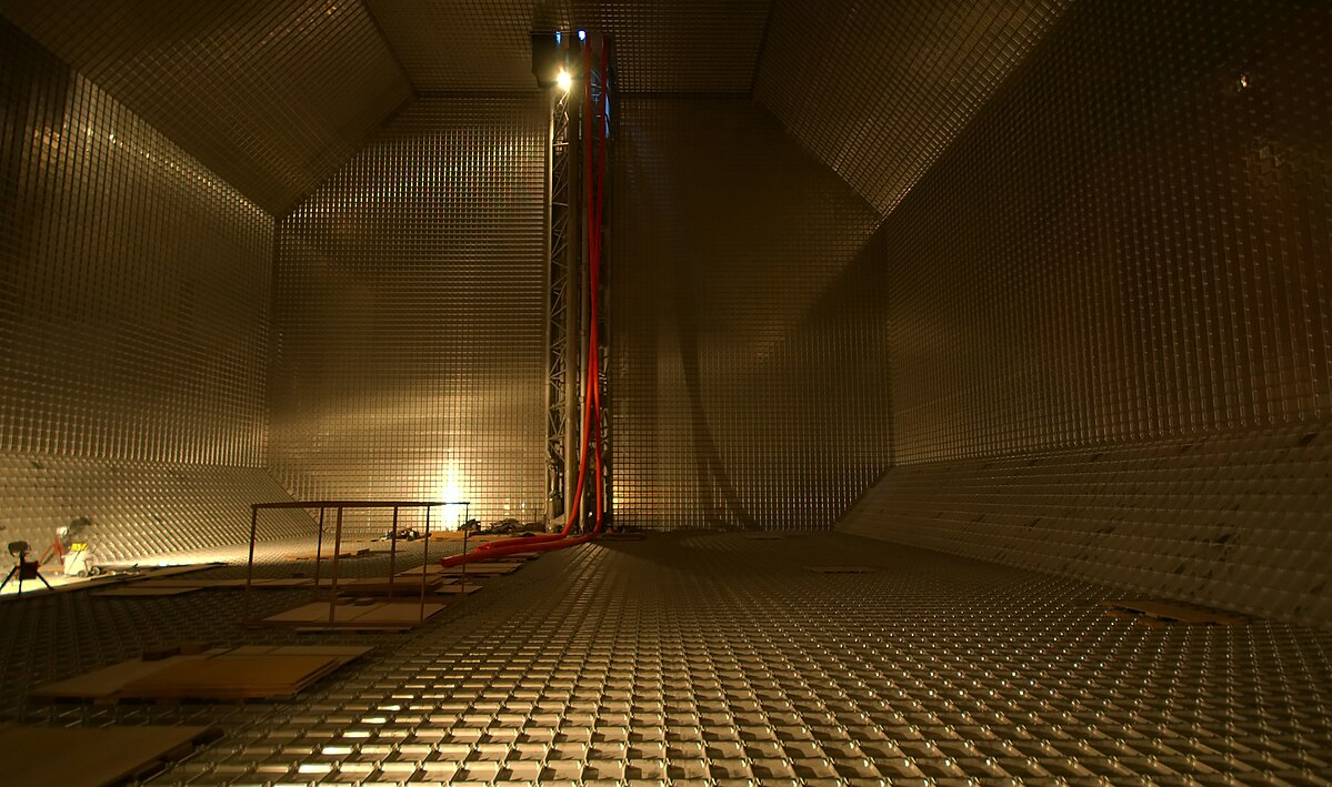 Inside an LNG storage tank.