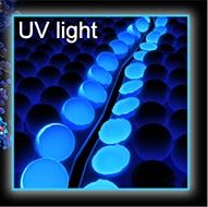 The method uses aggregation-induced emission, which is visible under ultraviolet light. Image credit: Beckman Institute.