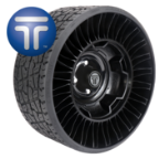 The X Tweel Turf is designed to replace tire, wheel and valve assembly. 
