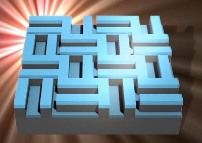 A checkerboard system of grating lines improves light trapping capabilities of solar cells. Source: Davide Zecca et al. 
