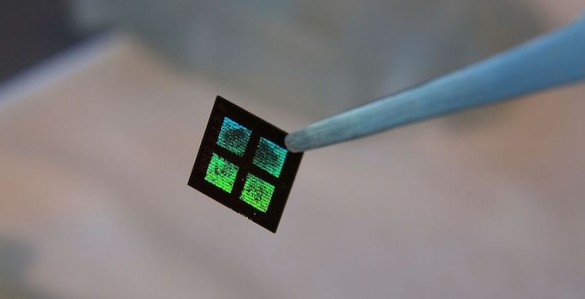 The artificial kidney uses a silicon microchip filter.