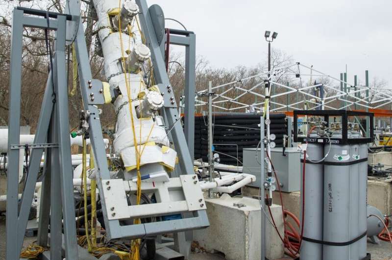 A pilot-scale facility is being designed to create and test natural gas foam as a safe and stable alternative to water for fracking. Source: Southwest Research Institute