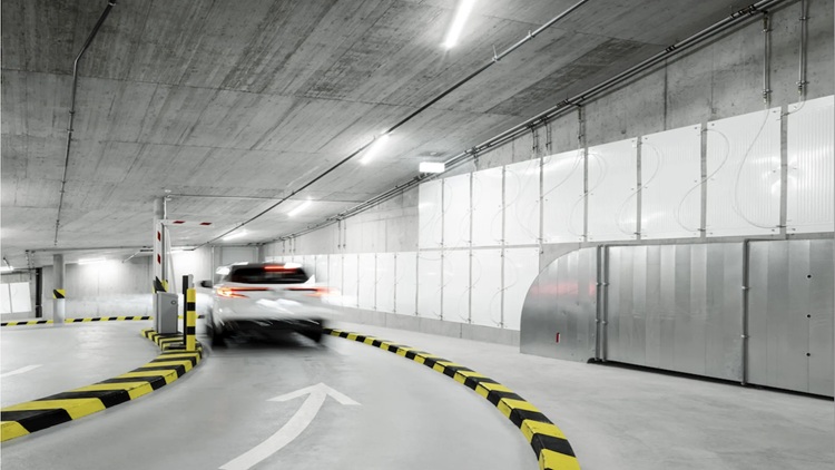 The anels convert underground spaces such as parking garages into sustainable energy sources. Source: Enerdrape