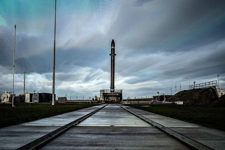 Rocket Lab Electron 'It's Business Time' on the pad at LC-1. Source: Kieran Fanning