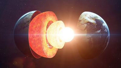 The inner core is solid but somewhat squishy. Source: Shad.off/Depositphotos