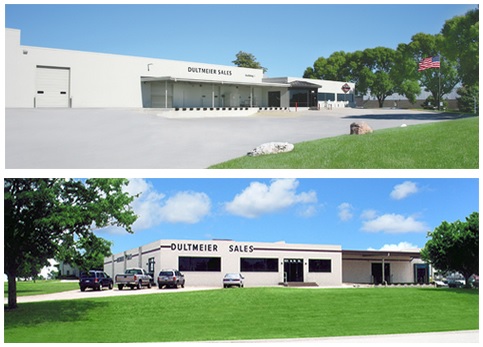 Figure 2. Dultmeier’s two warehouse locations in Omaha, Nebraska (above) and Davenport, Iowa (below). Source: Dultmeier