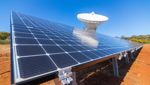 Solar panels at the New Norcia deep-space ground station. Source: ESA