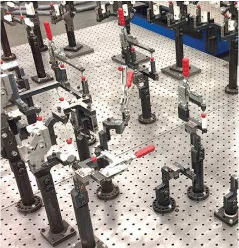 Figure 1. Fixtures for a welding process in Ford's German manufacturing plant. Source: BigRep