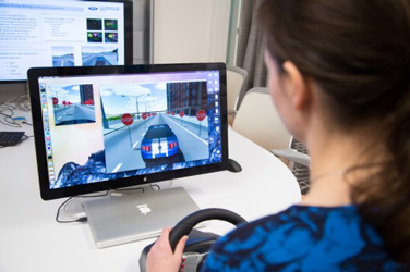 A virtual test environment based on gaming software that is developed by Ford. Image credit: Ford