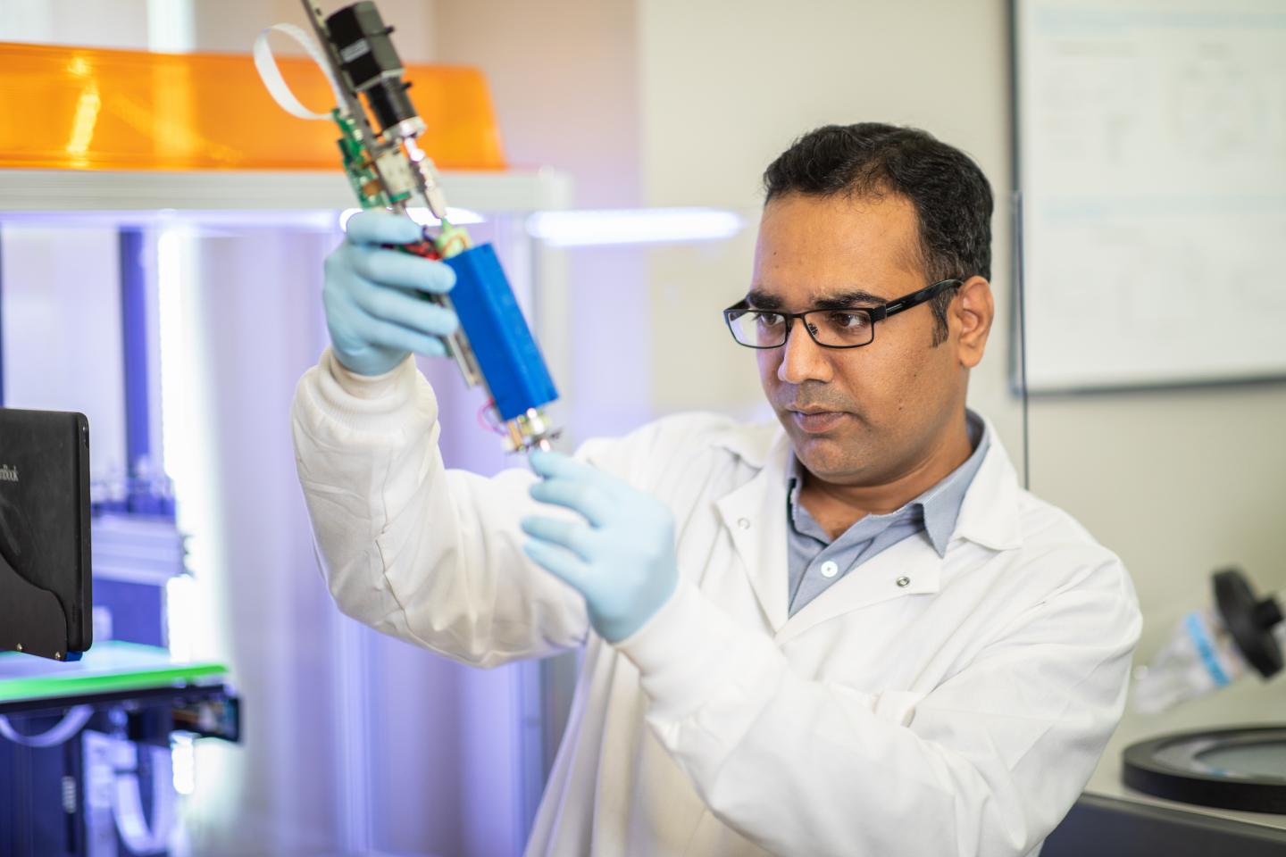 Dr. Akhilesh Gaharwar and his multidisciplinary team are finding new ways to the design and produce 3D-bioprinted bone tissue to benefit bone regeneration. Credit-Texas A&M Engineering. Source: Texas A&M University College of Engineering