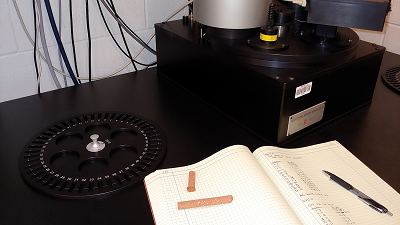 Radiation assessment equipment with brick samples. Source: North Carolina State University