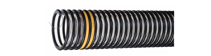 Figure 1. Kuriyama Voltbuster series food-grade dissipative polyurethane material handling hose with grounding wire. Source: Kuriyama