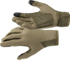 High-tech fabric intended for gloves and other military clothing contains silver mesh that could be heated to keep soldiers warm, while a hydrogel layer would absorb sweat. (Credit: U.S. Army Natick Soldier Research Development and Engineering Center)