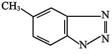 Fig. 2.  Chemical structure of tolyltriazole.