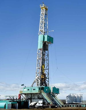 Raw natural gas at the wellhead typically contains 2%-10% carbon dioxide and other impurities, which must be removed before the gas can be sold. Image credit: NREL.