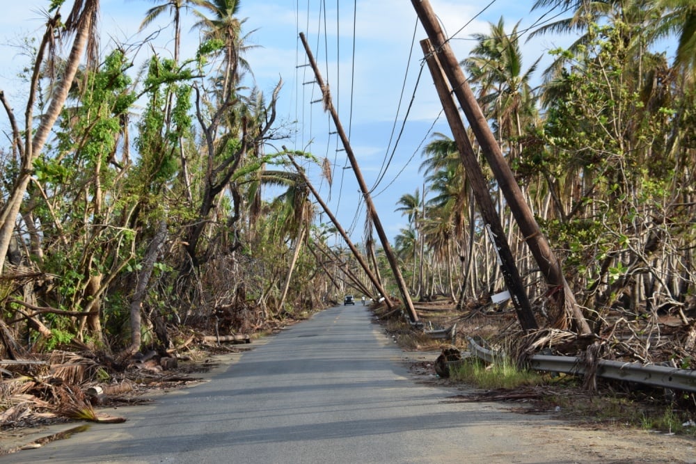 Infrastructure damage in the wake of Hurricane Maria, which struck Puerto Rico in 2017. Source: U.S. Army Corps of Engineers