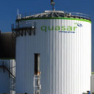 A digester tank used to produce biogas. Source: Quasar Energy