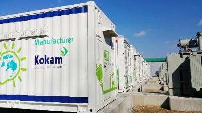 The Kokam 24 MWh Energy Storage System for utility frequency regulation in South Korea. Image source: Kokam