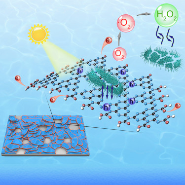 The edges of the sheets are loaded with carboxyl and carbonyl molecules to attract additional electrons. Source: Teng and Yang et al