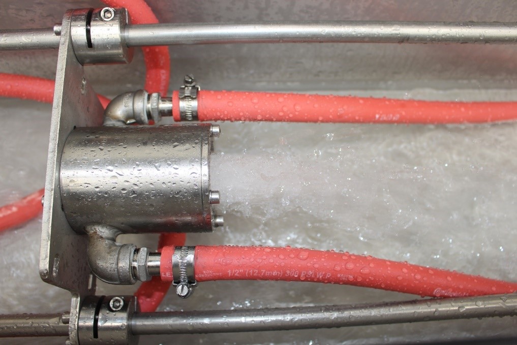 Figure 2. Water quenching system. Source: Inductotherm Heating & Welding
