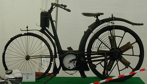 The Millet motorcycle used rotary engine technology.