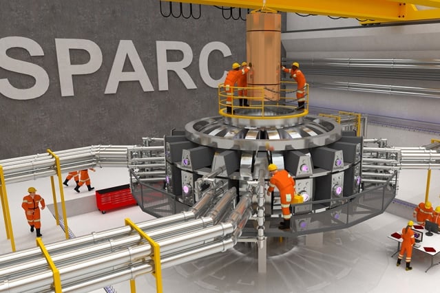 Drawing of the proposed SPARC tokamak. Source: MIT