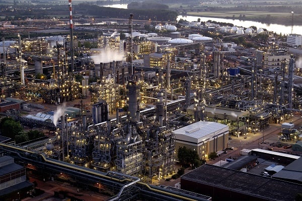 Steam cracker at BASF’s Ludwigshafen site. Source: BASF